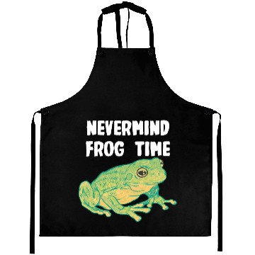 Discover Frog Gift Nevermind Frog Time Aprons