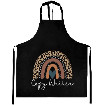 Discover Cute Design Leopard Boho Rainbow for Copy Writer Squad Aprons