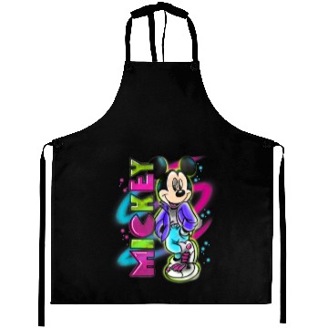 Discover Disney Mickey Mouse Airbrush Baseball Tees Aprons