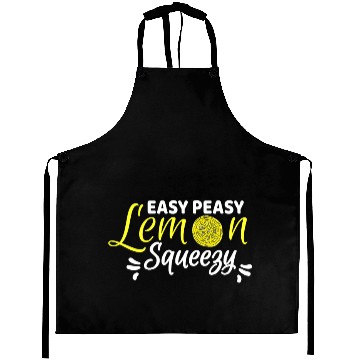 Discover A Funny Simple Easy Peasy Lemon Squeezy Design Aprons