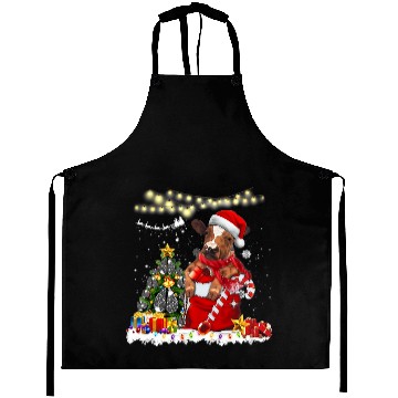 Discover Cattle Cow Christmas Tree Light Decoration Candy Cane xmass Santa 463 Aprons
