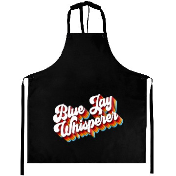 Discover Blue Jay Whisperer Birding Retro Aprons