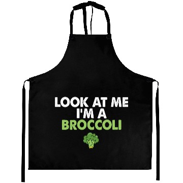 Discover Funny Vegan Vegetarian Broccoli Vegetables Aprons