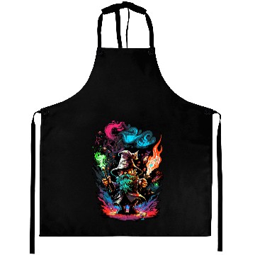 Discover Fantasy Sci Fi Wizards Magic Art Design Wizard Aprons