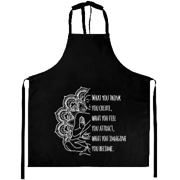 Discover Law Of Attraction Spiritual Buddha Meditation Buddhist Aprons