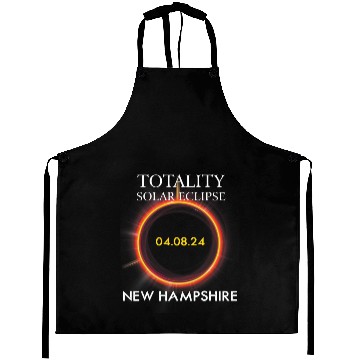 Discover Astronomy Lover Lovers Total Solar Eclipse New Hampshire 040824 Aprons