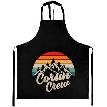 Discover Camping Camp Cousin Crew Retro Camper Aprons