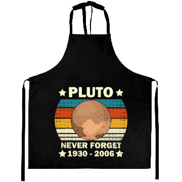 Discover Astronomy Lover Pluto Never Forget Astronomy Space Nerd Pluto Aprons