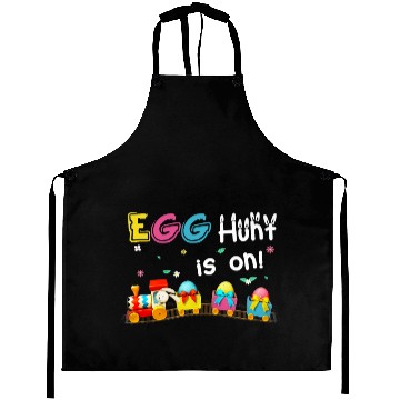 Discover Tractor driving egg hunt is on tractor easter bunny eggs boys kids toddler Aprons