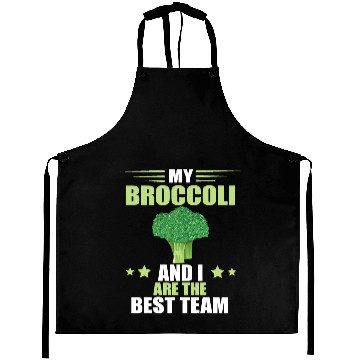 Discover bests Broccoli Team Veggie Funny Broccoli Healthy Vegetable Aprons