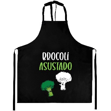 Discover Broccoli Funny Scared Cauliflower Broccoli Aprons
