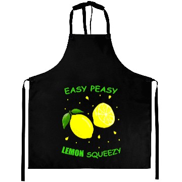 Discover Cute EASY PEASY LEMON SQUEEZY Fun Summertime LEMONADE Lover Aprons