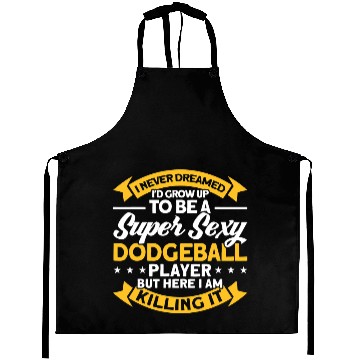 Discover Funny Dodgeball Player 2 Aprons