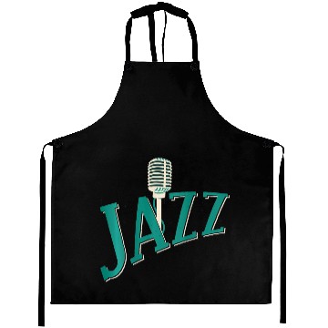 Discover Backprint Jazz Microphone Aprons