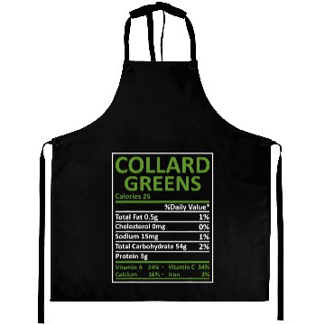 Discover Funny Collard Greens Nutrition Matching Thanksgiving Aprons