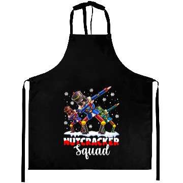 Discover Dabbings Nutcracker Squad Deez Nuts Funny Christmas Pajamas Aprons