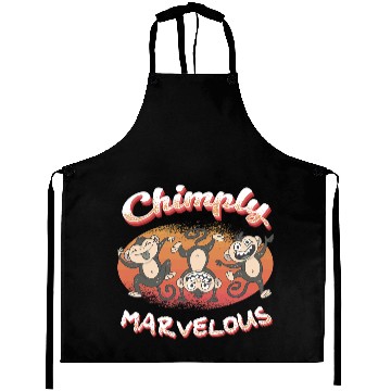 Discover Monkey Ape Zookeeper Primatologist Funny Chimpanzee Aprons
