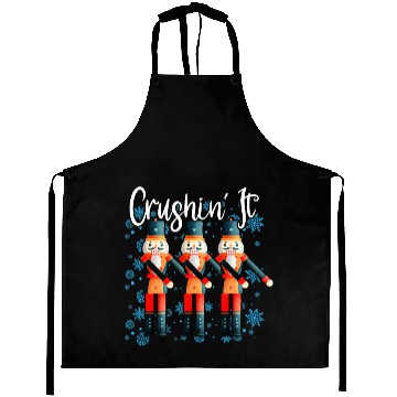 Discover Crushin It Flossing Nutcracker Christmas Dance Aprons