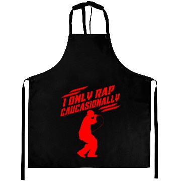 Discover Funny I Rap Caucasionally HipHop Rap Gift Men Cool Rapping Aprons
