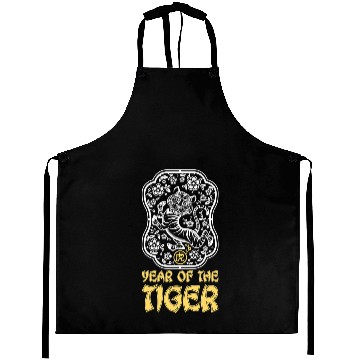 Discover Tiger Gift Year of The Tiger Chinese Zodiac Lunar New Year Men Women 1 Aprons