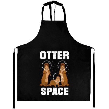 Discover Otters Space for a Astronaut Fan Astronomy Solar System Aprons