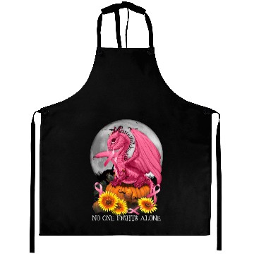 Discover Dragon Animals BC Breast Cancer Dragon No One Fights Alone Cancer Aprons