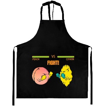 Discover Peach versus Lemon iced Tea Video Game Aprons