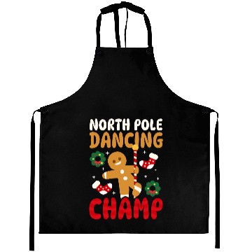 Discover North Pole Dancing Champion Design Aprons