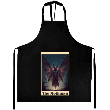 Discover Mothman Tarot Card cryptid cryptozoology Aprons