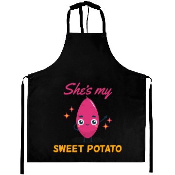 Discover Shes My Sweet Potato You Bet I Yam Couples Thanksgiving Aprons