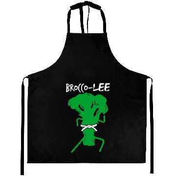 Discover Kung Fu BroccoLee Broccoli Aprons