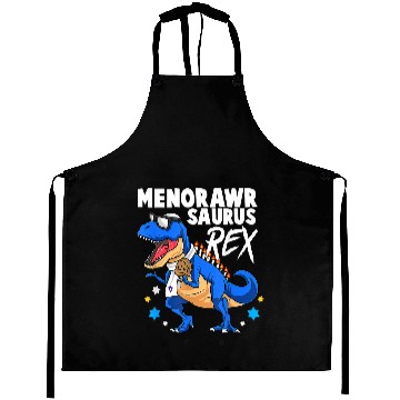 Discover Dinosaur Dino Funny Hanukkah T Rex Jewish Dinosaur Hanukkah Boys Kids86 Aprons