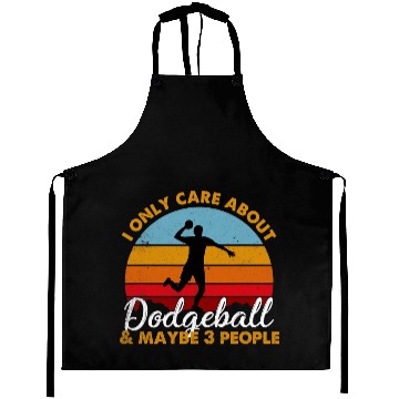 Discover Retro Style Sunset Dodgeball Aprons