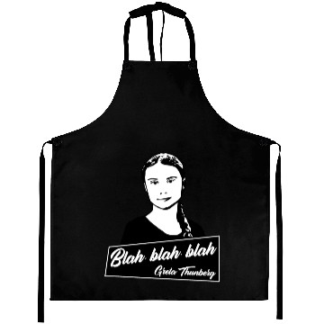 Discover Blah, blah, blah Greta Thunberg Aprons