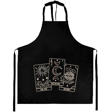 Discover The Moon Sun Destiny Celestial Tarot Card Aprons