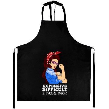 Discover Womens Expensive Difficult And Talks Back funny mothers day quote Aprons