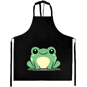 Discover Frog Gift Chibi Kawaii Frog Amphibian Animal Frog Pond Lover726 Aprons