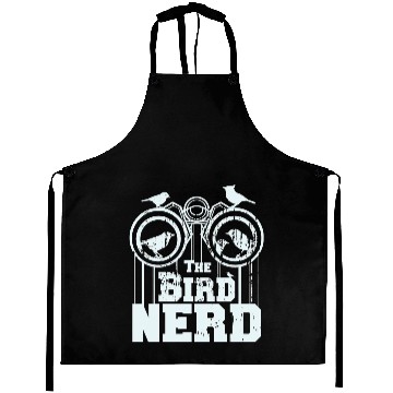 Discover THE BIRD NERD Birding Watcher Twitching Birdwatching Meme Aprons