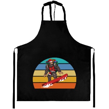 Discover Skiing Ski Funny bigfoots Snowboarding Snowboard Aprons