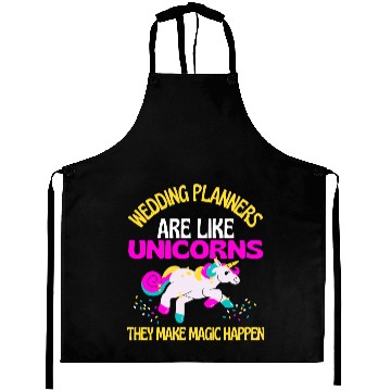 Discover Unicorns Wedding Planner Unicorns Engagement Party Coordinator Aprons