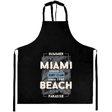 Discover Miami Beach Florida Summer Paradise Aprons