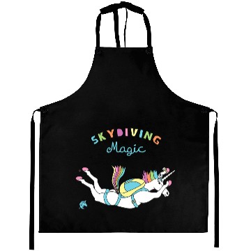 Discover Unicorns Skydiving Magic Aprons