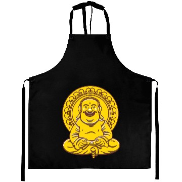 Discover Zen Meditation Yoga Buddha Omm Aprons