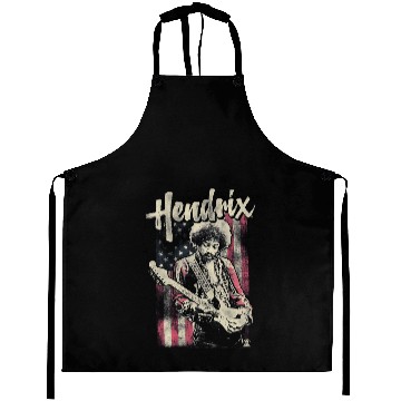 Discover Jimi Hendrix Flag Aprons