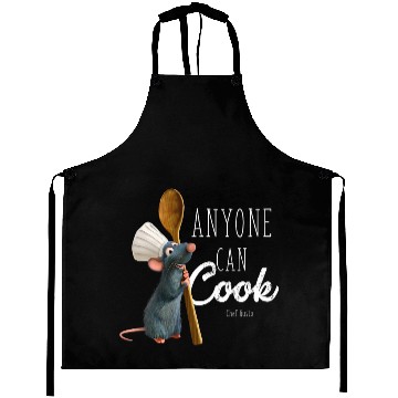 Discover Womens Disney Pixarss Ratatouille Remy Anyone Can Cook VNeck 3D Aprons