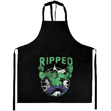 Discover Marvel Hulk Getting Ripped Aprons
