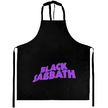 Discover Black Sabbath Purple Logo Aprons