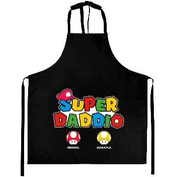 Discover Super Daddio Personalized Aprons, Gift For Dad