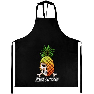 Discover Pineapple Skull Deadly Delicious - Cute Pineapple - Aprons