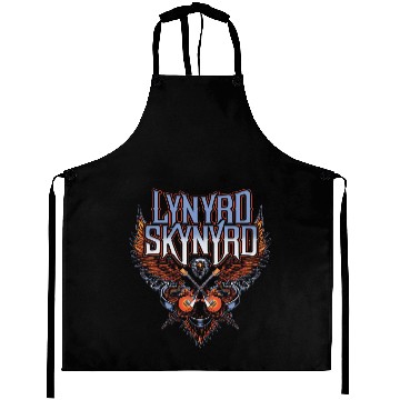 Discover Lynyrd Skynyrd Eagle Guitars Men's Aprons Black